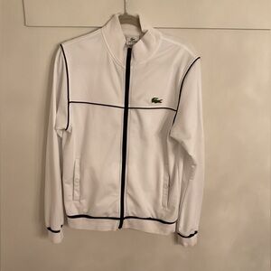 Lacoste White Jacket with Black Accents